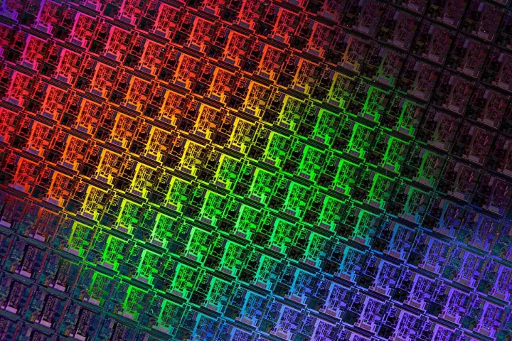 Wafer de silício para circuitos integrados